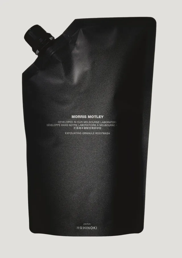 Morris Motley Hinoki Exfoliating Bodywash Navulling scrub