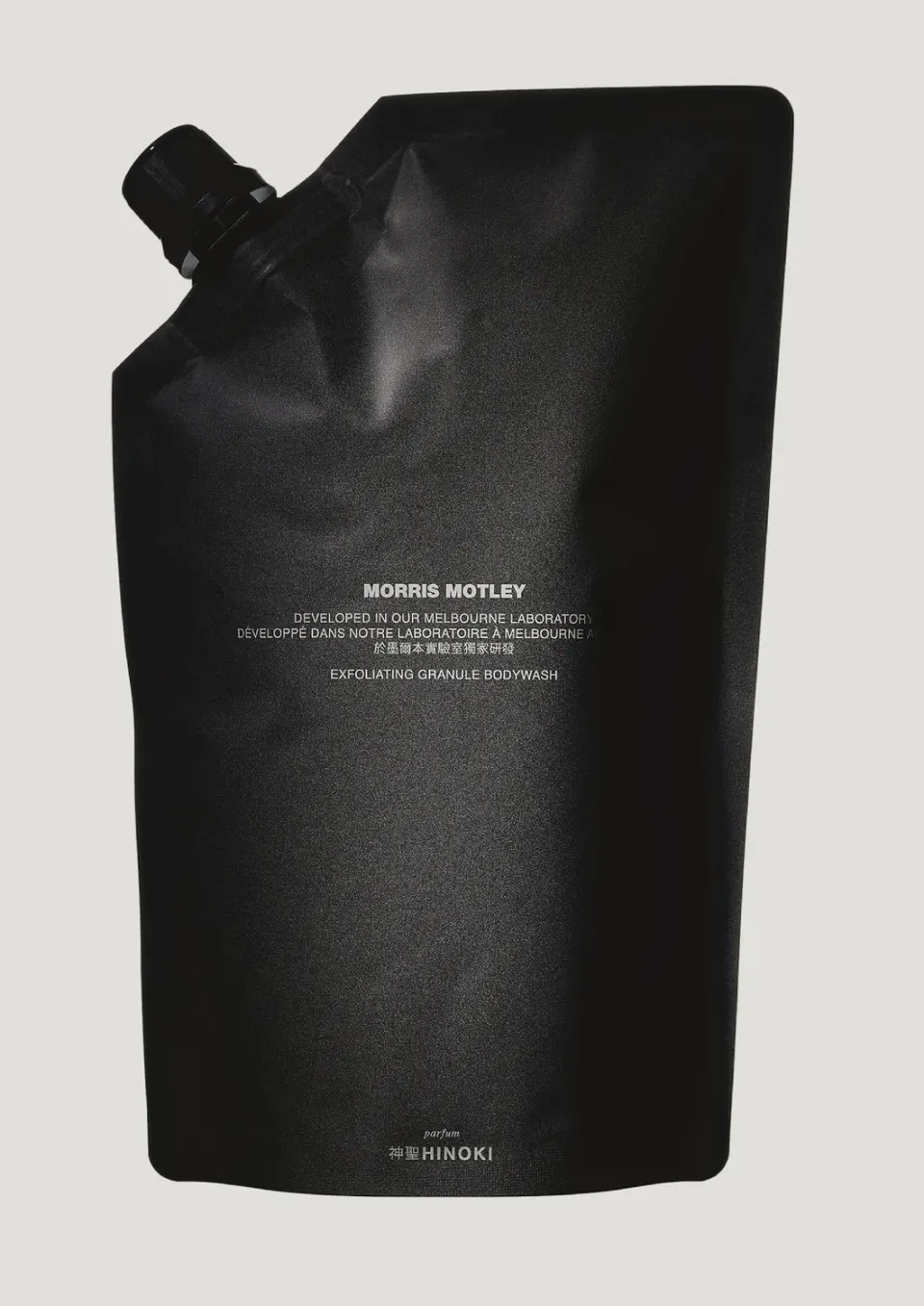 Morris Motley Hinoki Exfoliating Bodywash Navulling scrub