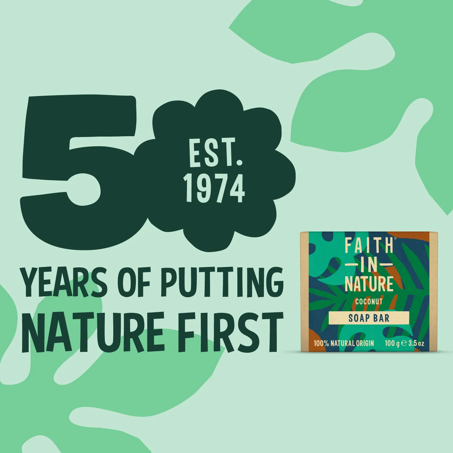 Faith in Nature Coconut zeepblokjes 3 stuks natuurlijk