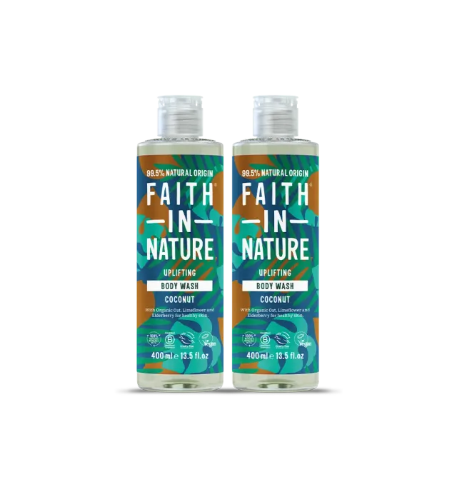 Faith in Nature Coconut douchegel 2x400ml hydraterend