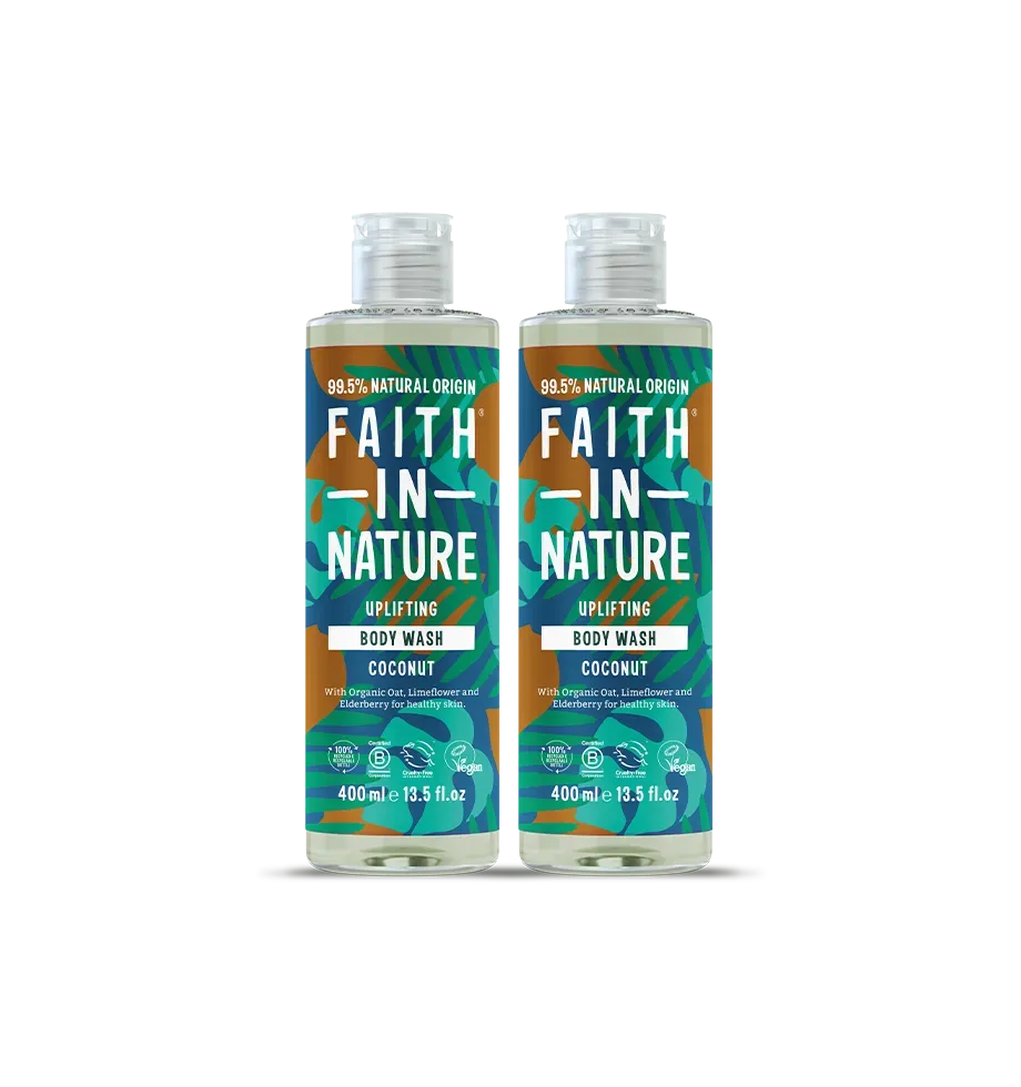 Faith in Nature Coconut douchegel 2x400ml hydraterend