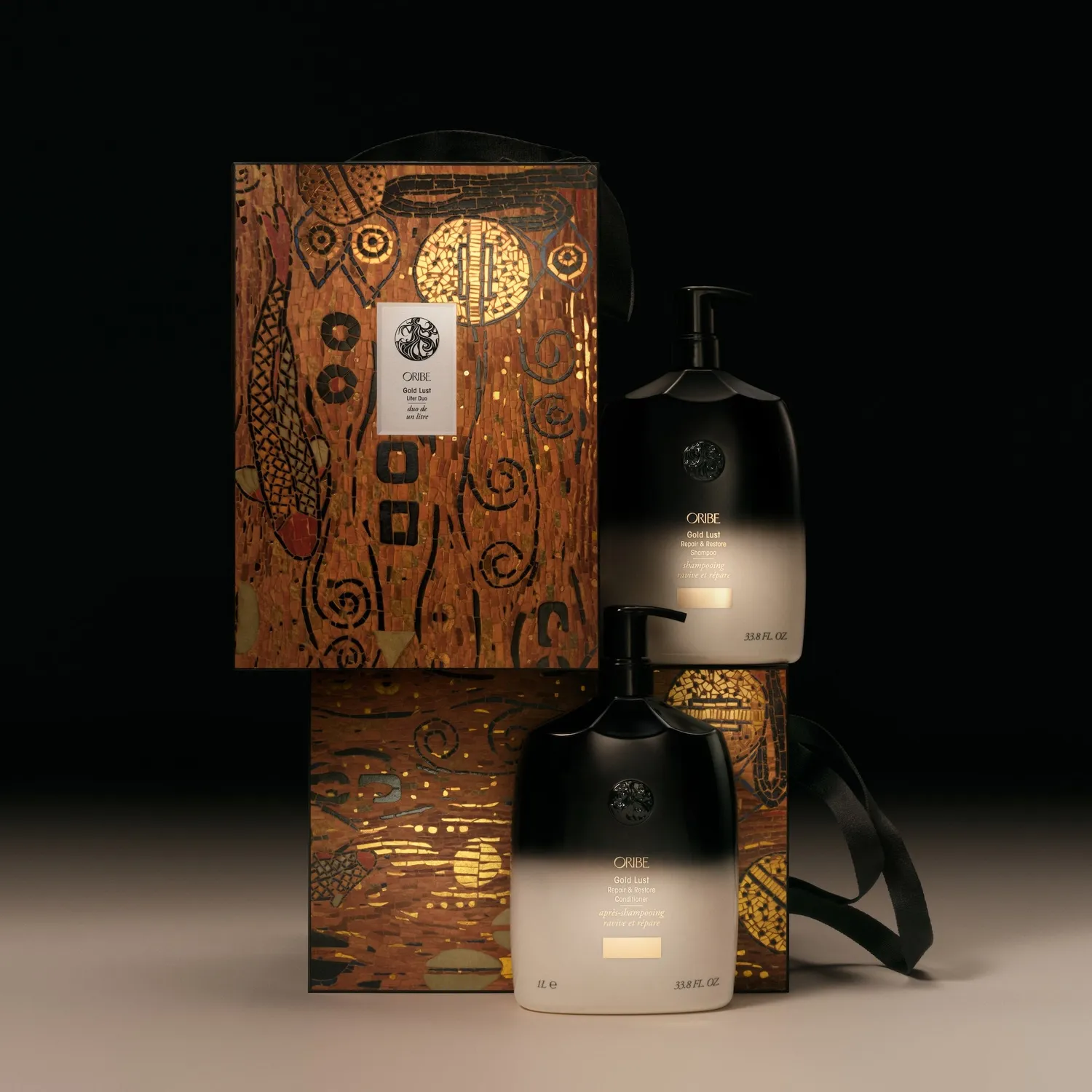 Oribe Gold Lust shampoo liter duo set herstellend
