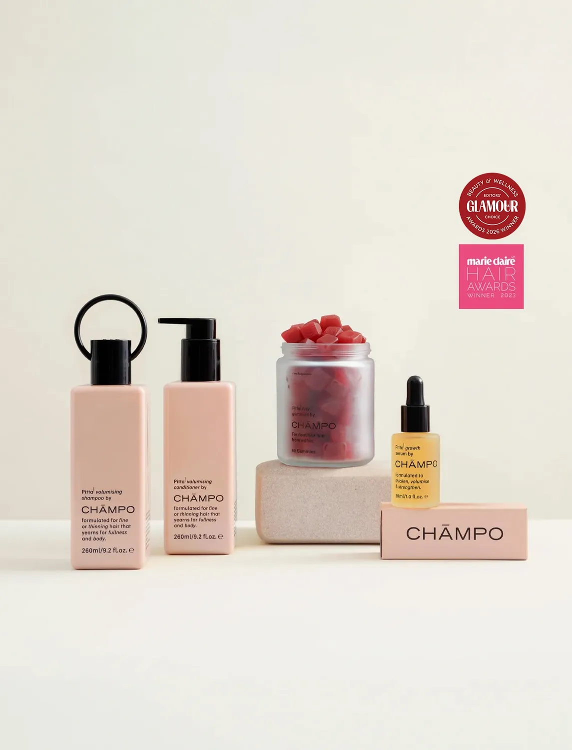 Chāmpo Growth System haarset fijn haar haaruitval