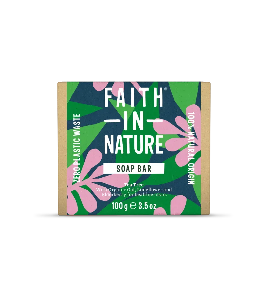 Faith in Nature Tea Tree zeepblok gevoelige huid vegan