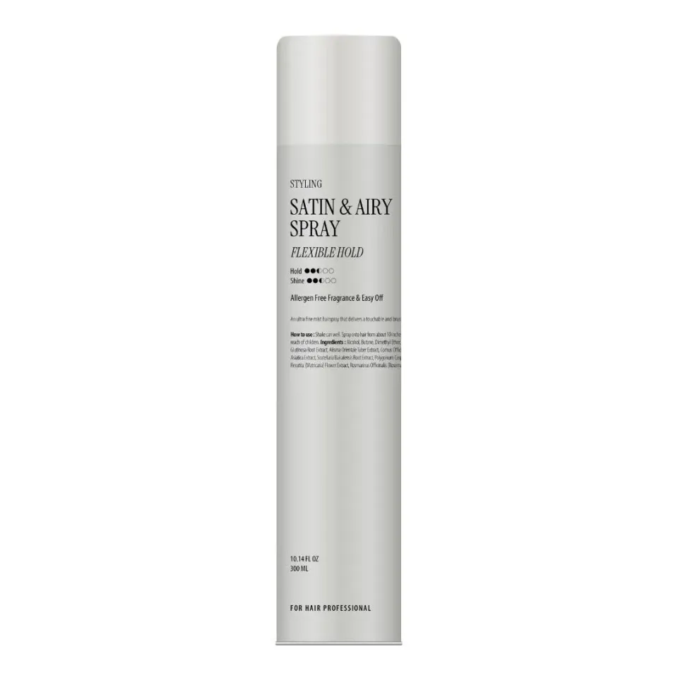 Curly Shyll Satin & Airy Spray Light haarspray 300ml lichte fixatie