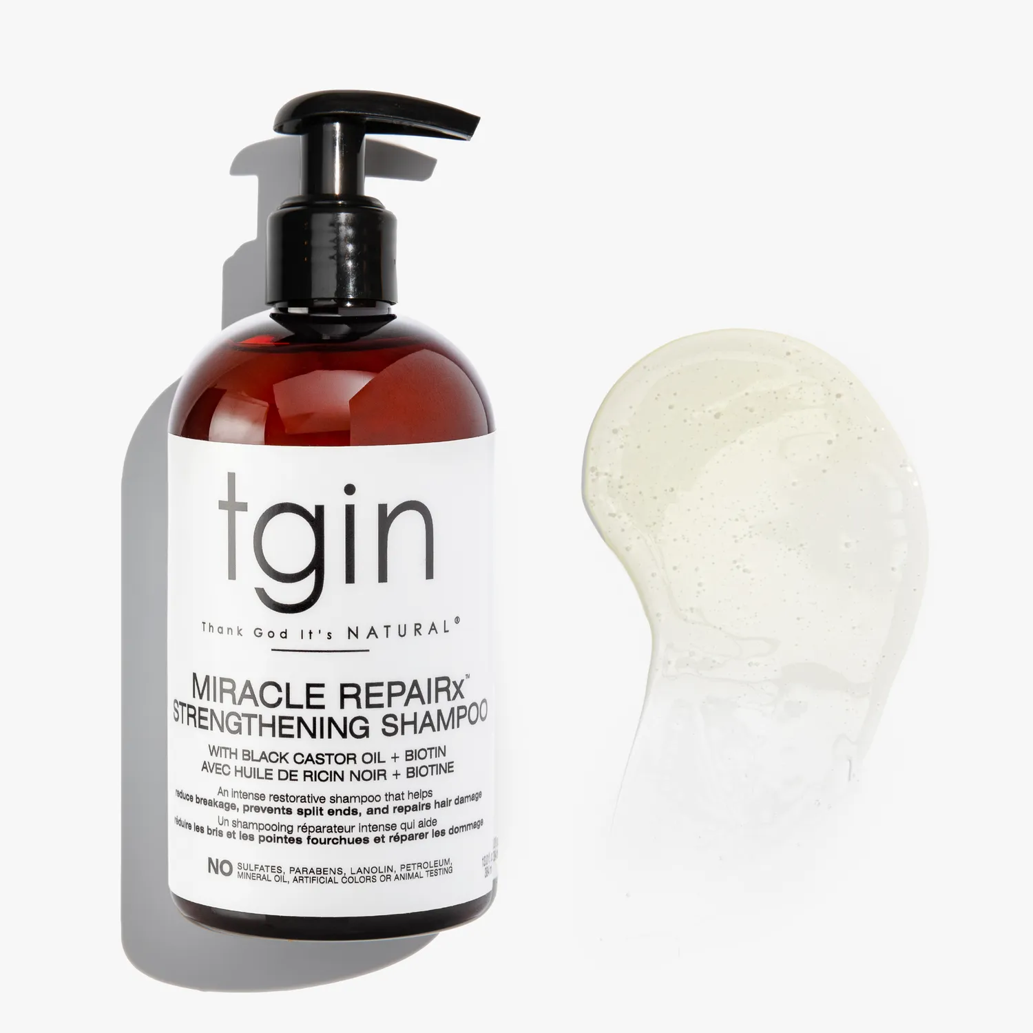 TGIN Miracle RepaiRx Strengthening shampoo 13 oz castorolie