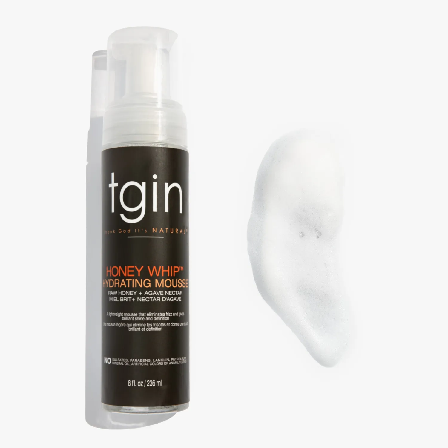 TGIN Honey Whip Hydrating Mousse krullenmousse 8 oz honing