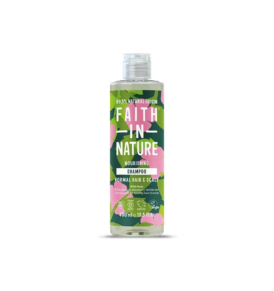 Faith in Nature Wild Rose shampoo 400ml normaal haar
