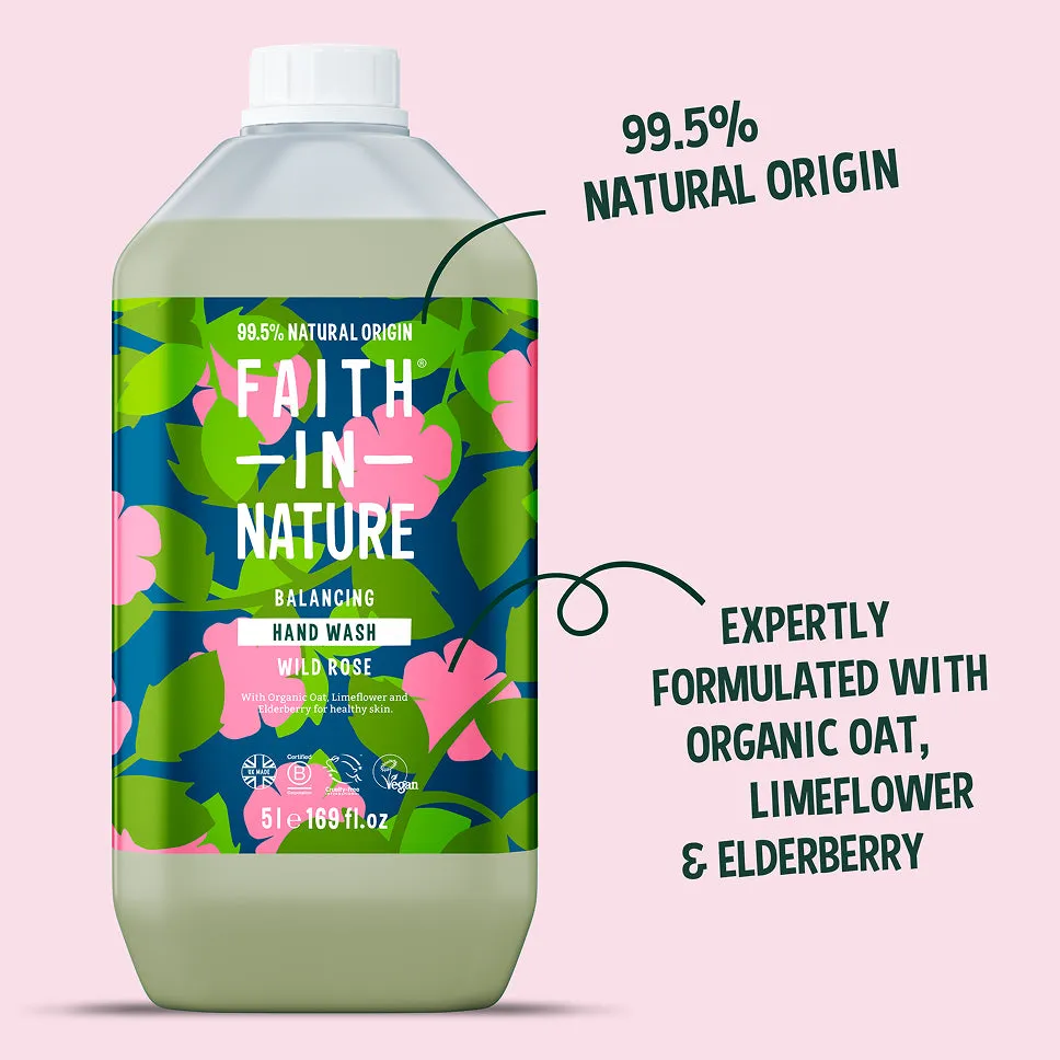 Faith in Nature Wild Rose handzeep 5L navulling