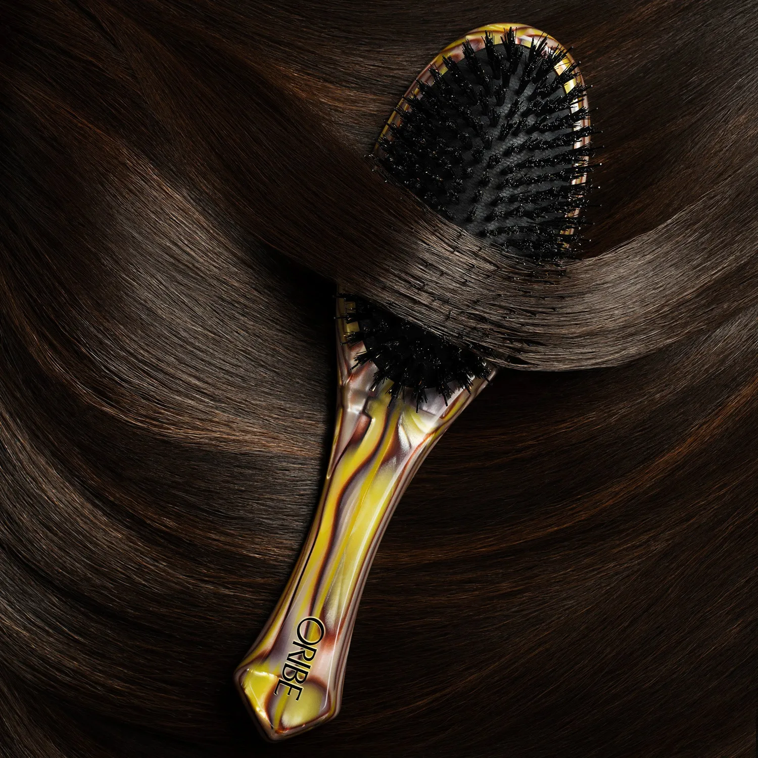Oribe Italian Resin Flat Brush haarborstel zwijnshaar