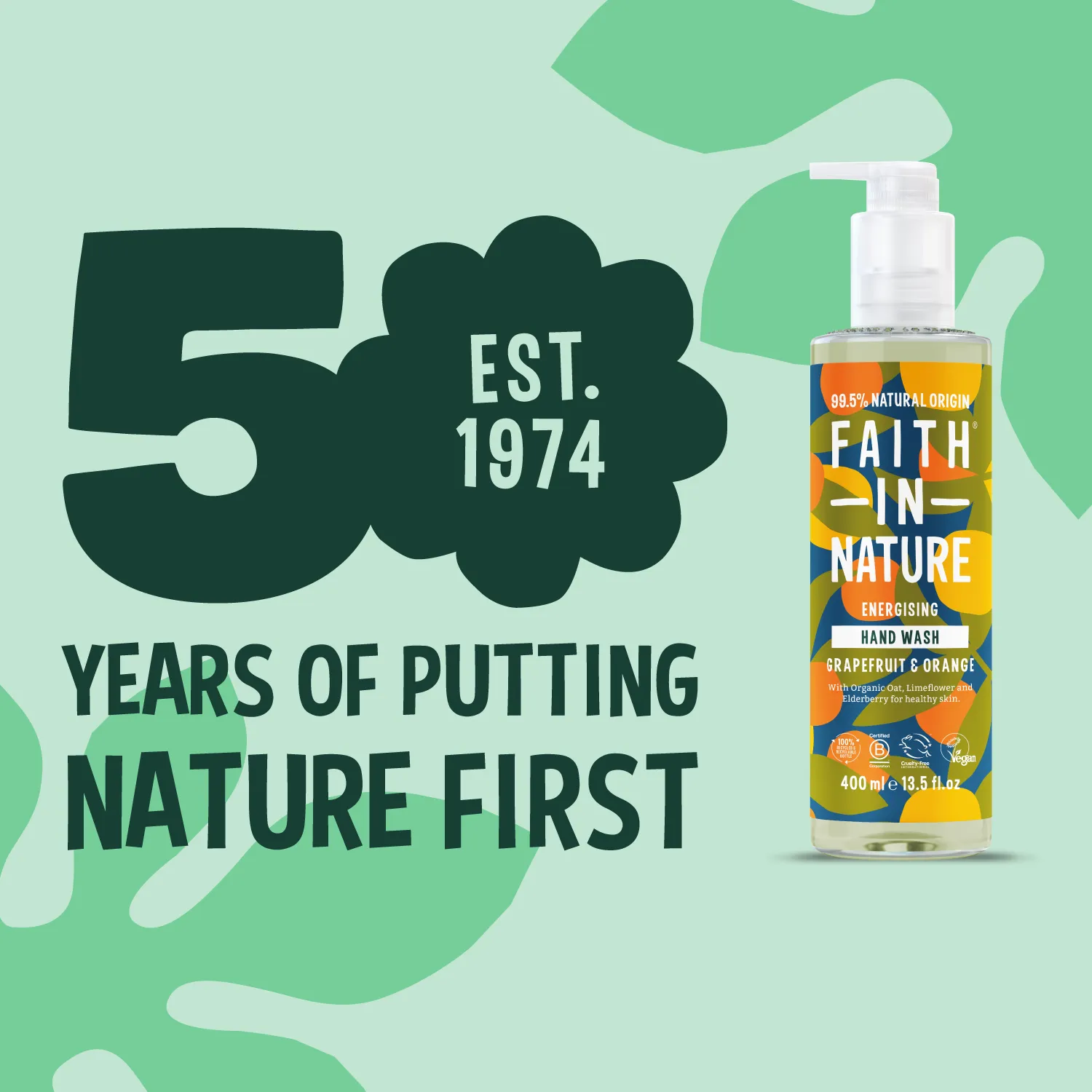 Faith in Nature Grapefruit & Orange handzeep duo fris