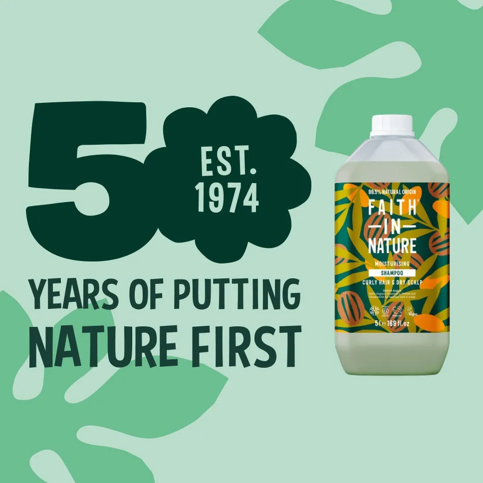 Faith in Nature Shea & Argan shampoo 5L navulling droog haar