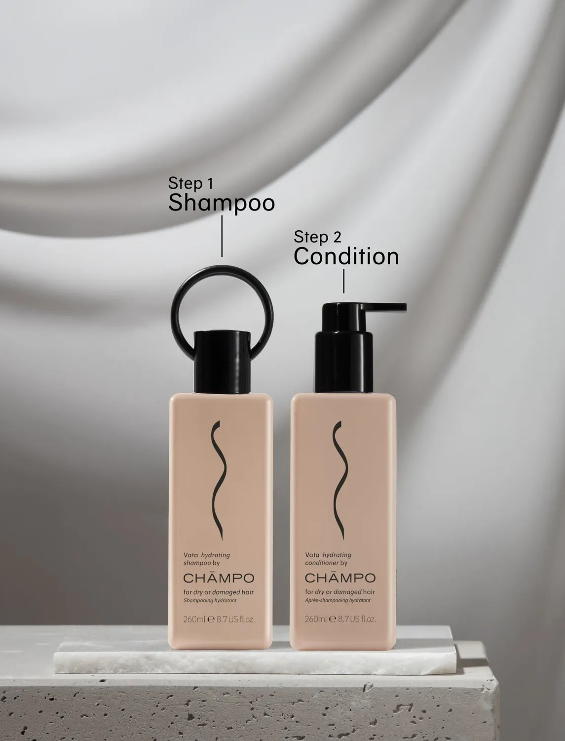 Chāmpo Vata Hydrating Collection shampoo+conditioner 2x260ml