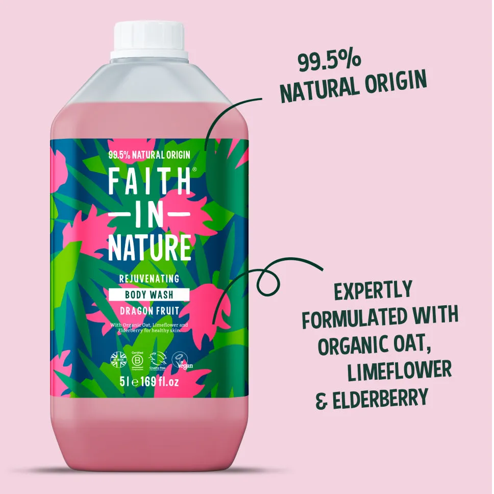 Faith in Nature Dragon Fruit douchegel 5L navulling