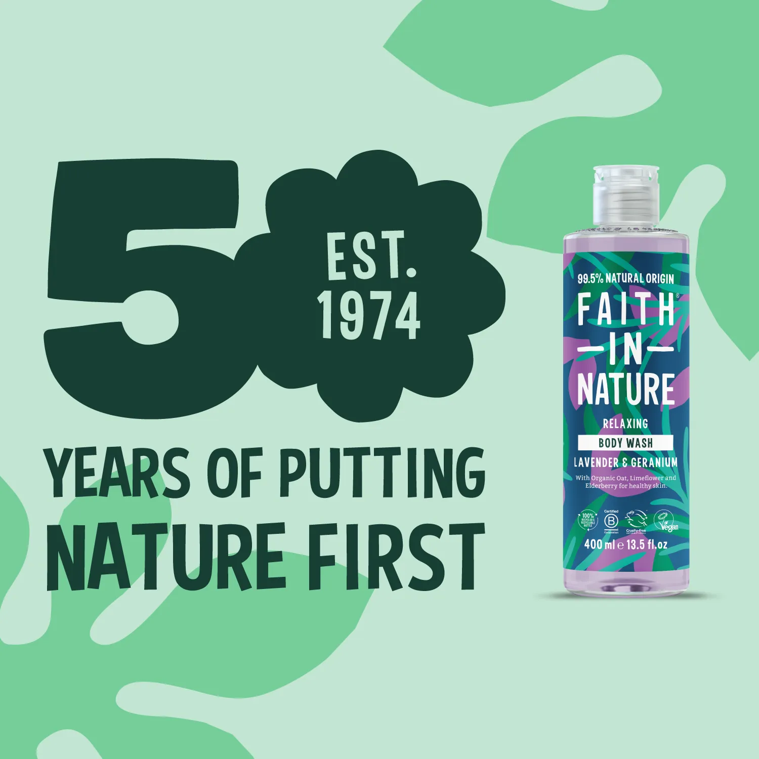 Faith in Nature Lavender douchegel gevoelige huid 400ml