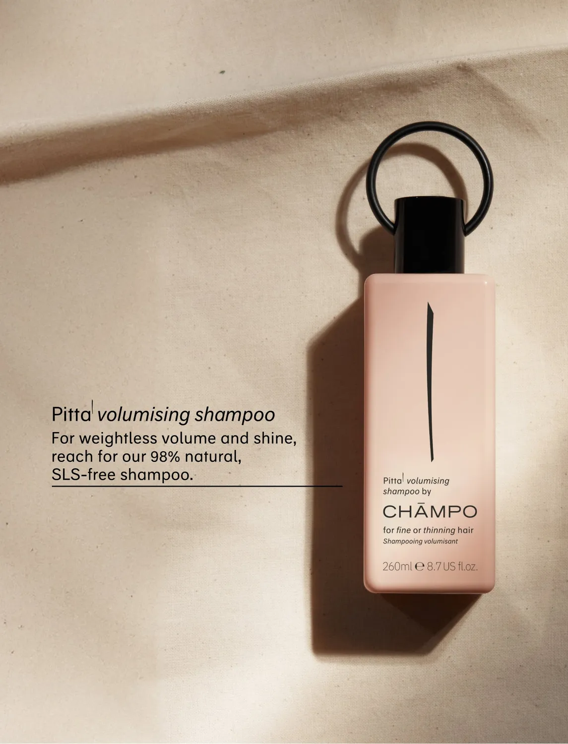 Chāmpo Volumising Collection shampoo conditioner set 2x260ml volume