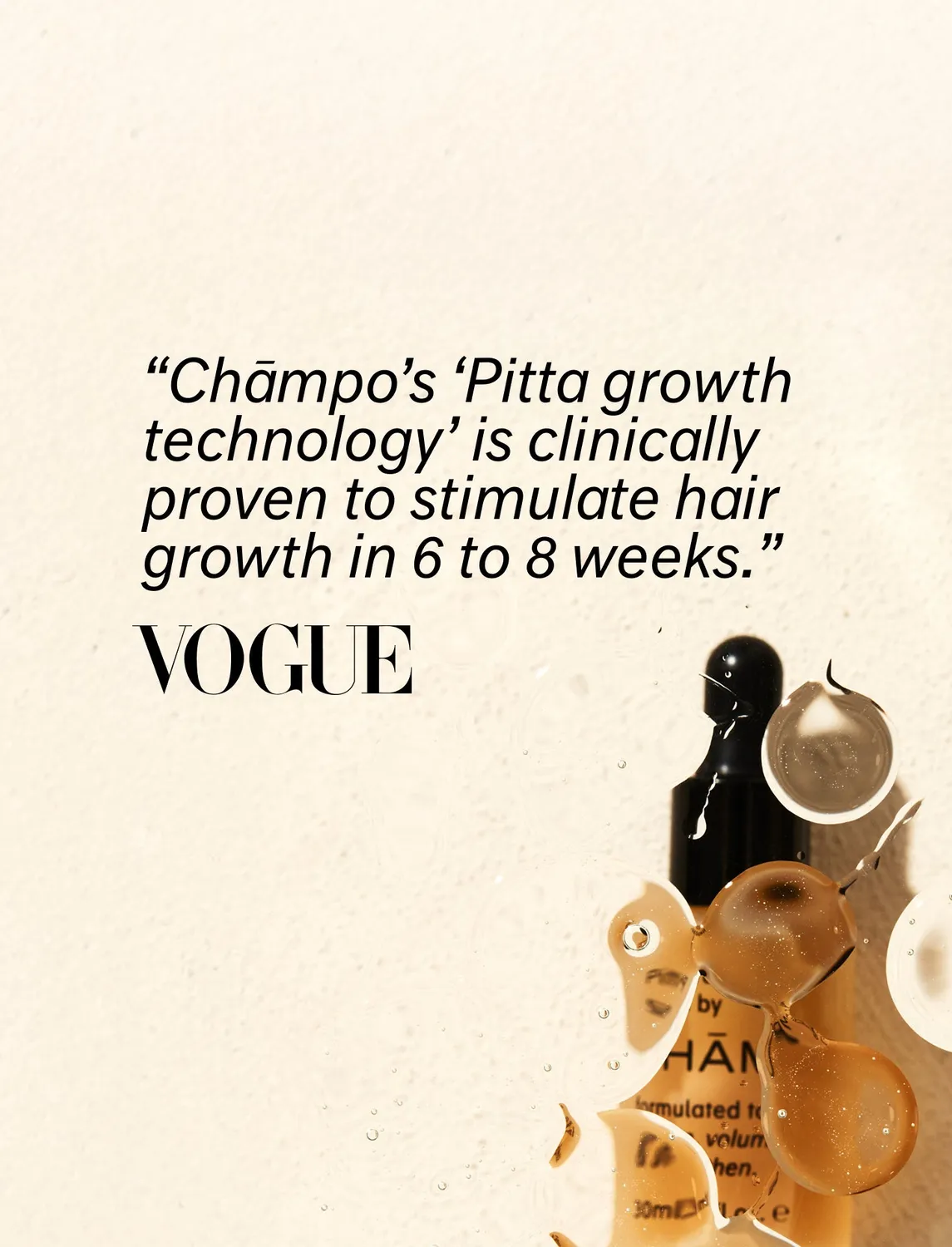 Chāmpo Pitta Growth Serum Trio haargroei serum 3-pack dun haar