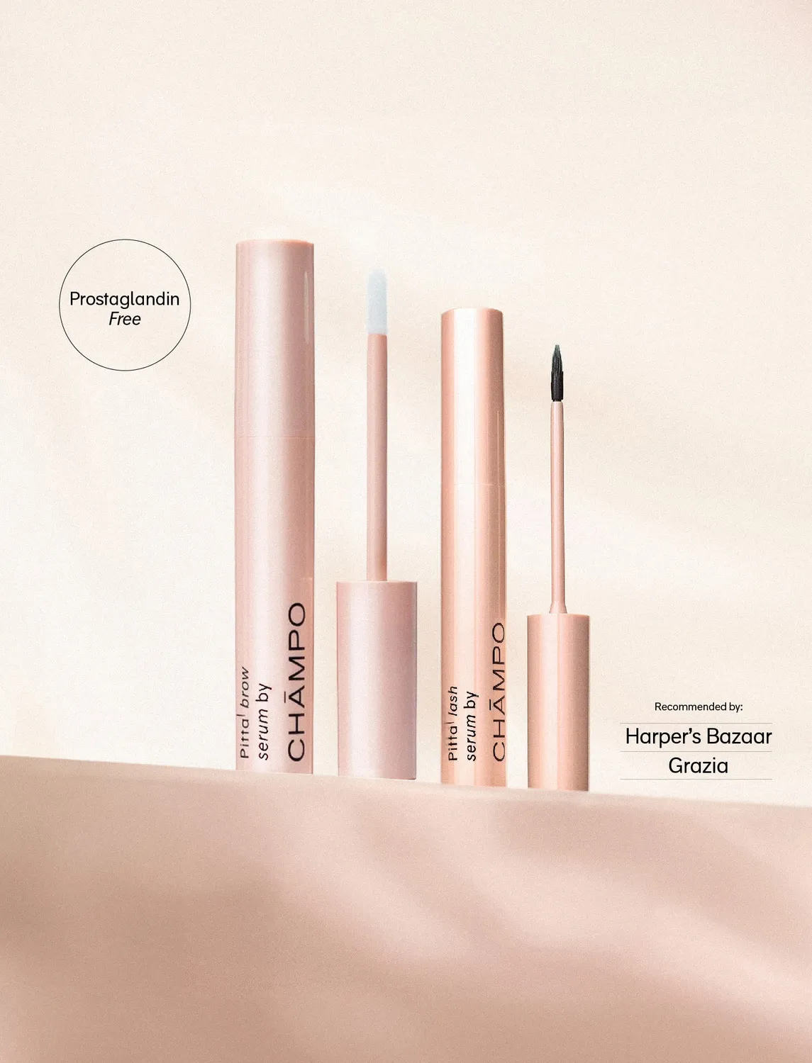 Chāmpo Pitta Lash & Brow Duo wimperserum voor vollere groei