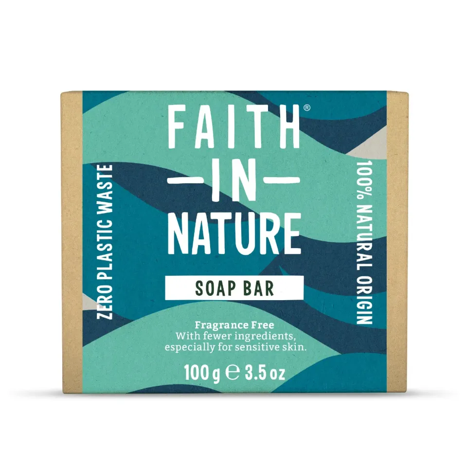 Faith in Nature Fragrance Free zeepblok ongeparfumeerd gevoelige huid