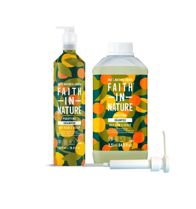 Faith in Nature Grapefruit & Orange shampoo navulset alu 3L