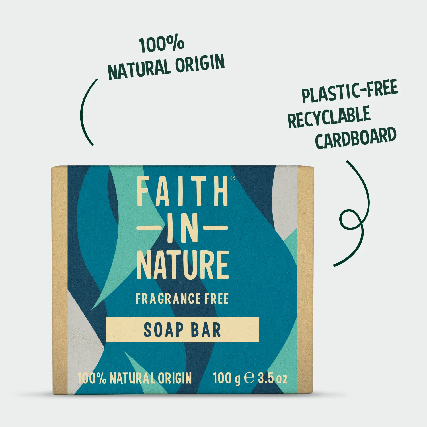 Faith in Nature Fragrance Free zeepblok ongeparfumeerd gevoelige huid