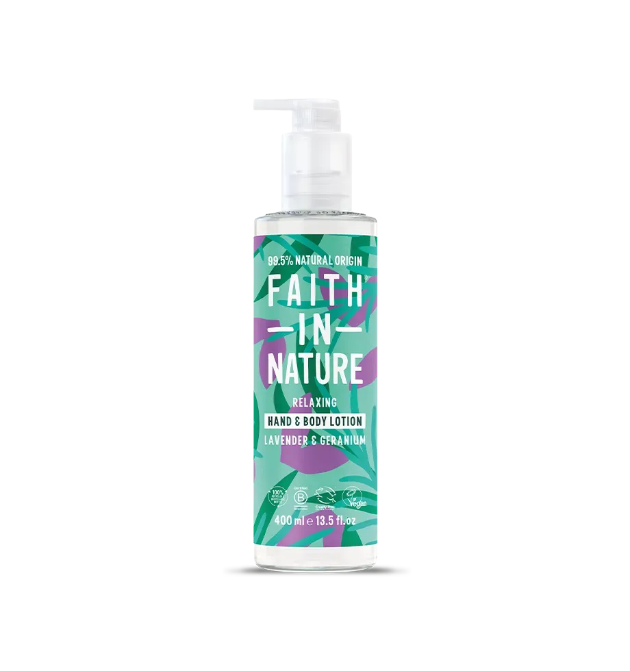 Faith in Nature Lavender & Geranium bodylotion 400ml droge huid