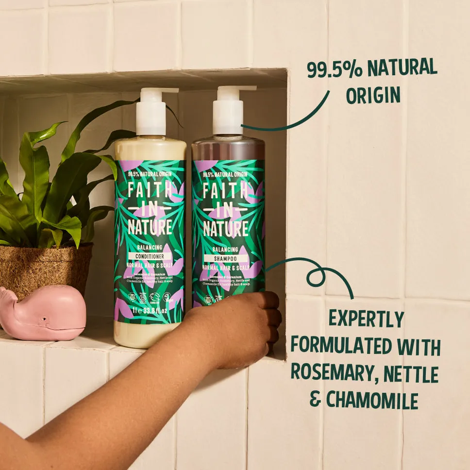 Faith in Nature Lavender & Geranium shampoo 1L kalmerend