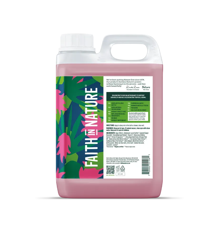 Faith in Nature Dragon Fruit douchegel 2,5L fruitig