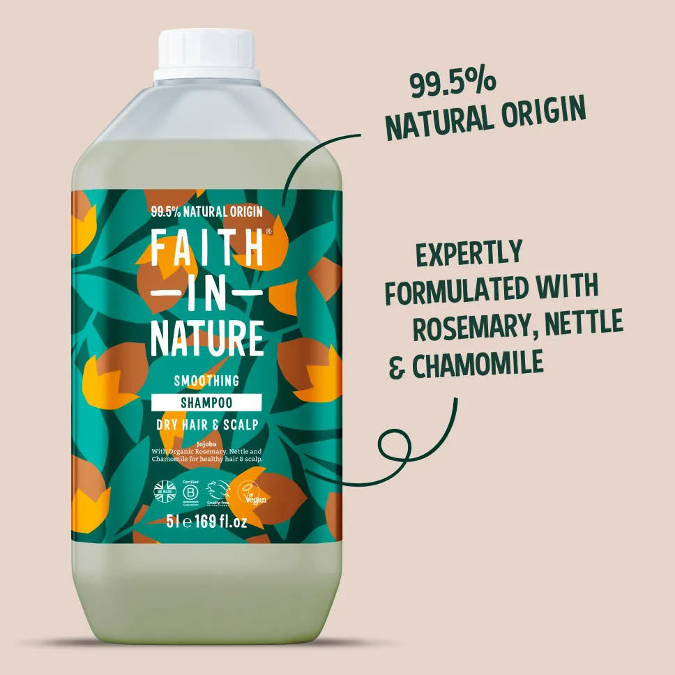Faith in Nature Jojoba shampoo 5L droog haar navulling