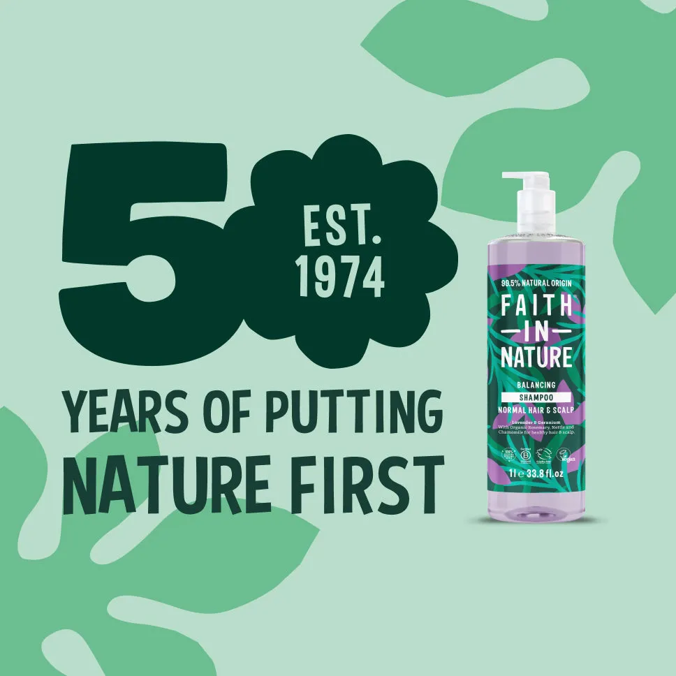 Faith in Nature Lavender & Geranium shampoo 1L kalmerend
