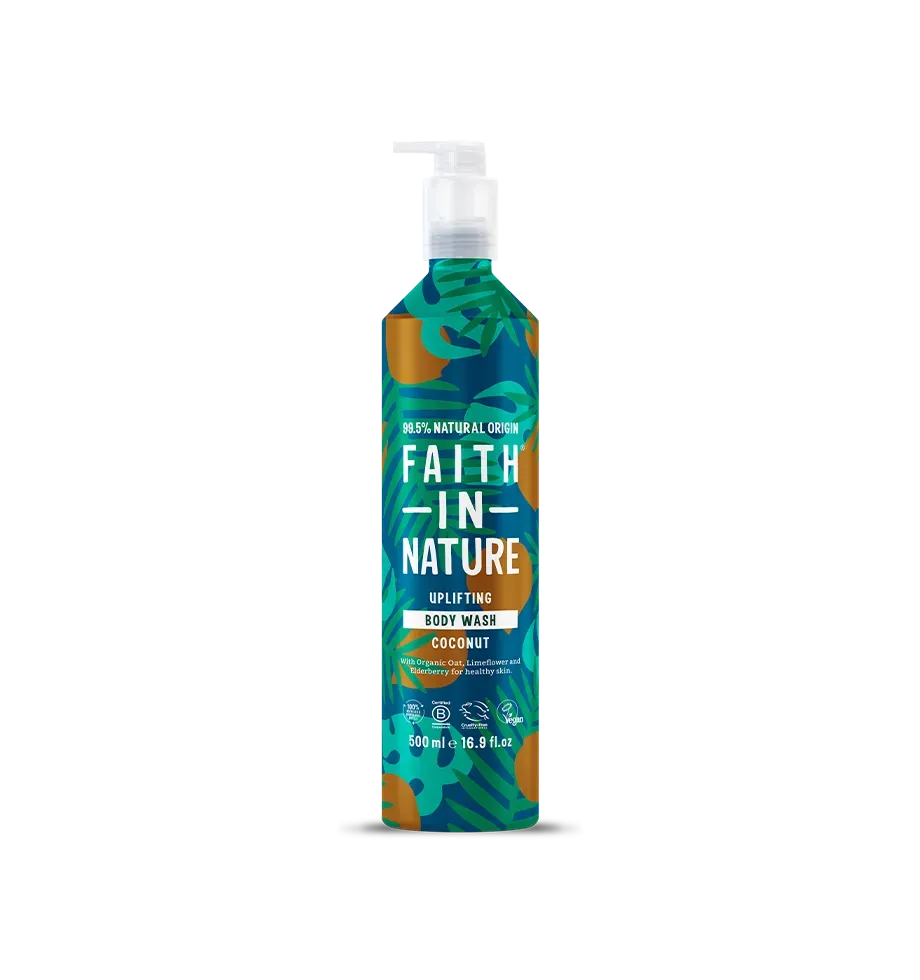 Faith in Nature Coconut bodywash douchegel 500ml aluminium