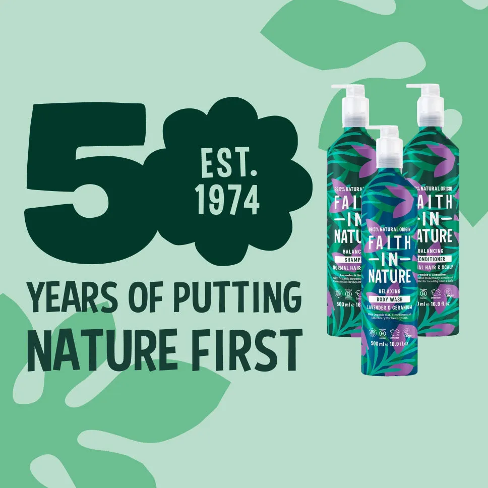 Faith in Nature Lavender & Geranium haar- en bodyset 3x500ml