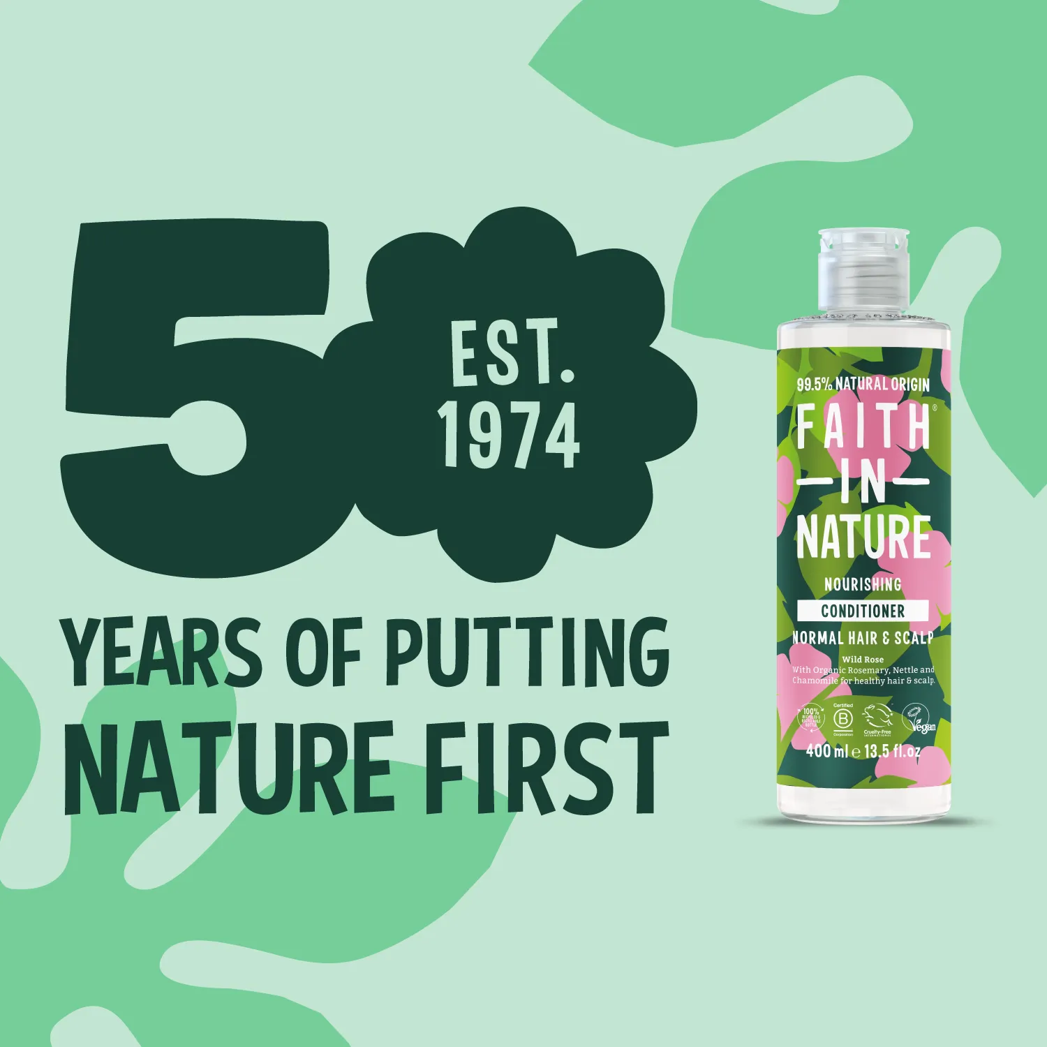 Faith in Nature Wild Rose conditioner 2,5L normaal haar