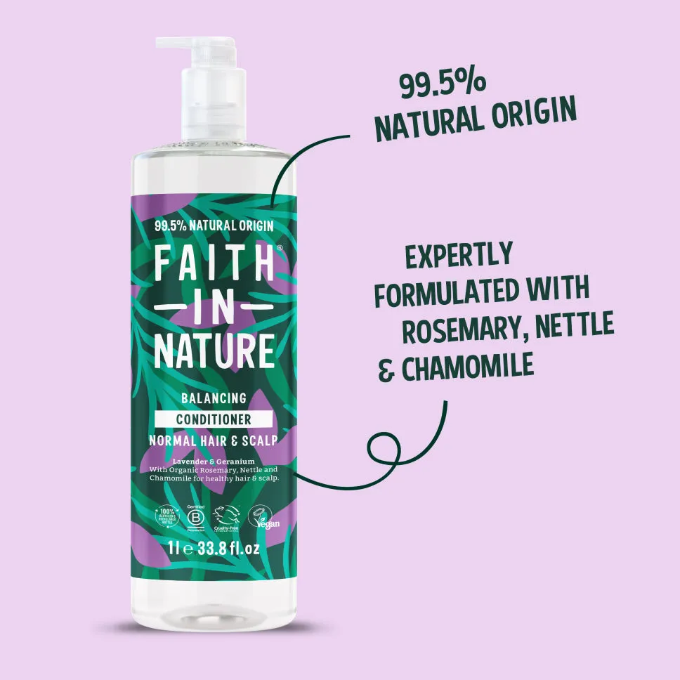 Faith in Nature Lavender & Geranium conditioner 1L normaal