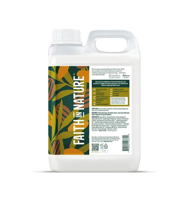 Faith in Nature Shea & Argan conditioner 2,5L krul navulling