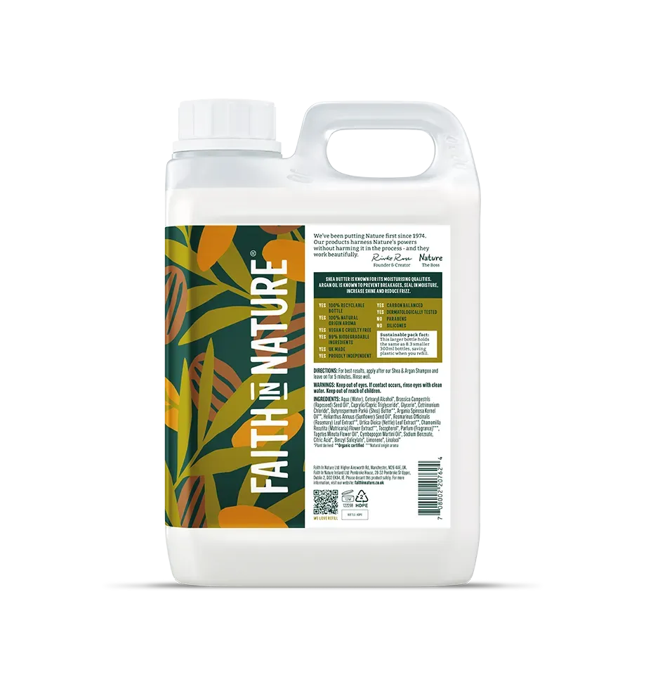 Faith in Nature Shea & Argan conditioner 2,5L krul navulling