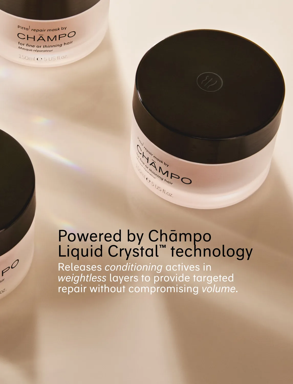 Chāmpo Repair Mask haarmasker 150ml voor fijn haar