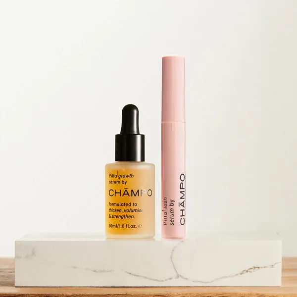 Chāmpo Hair & Lash Growth haar- en wimperset fijner haar