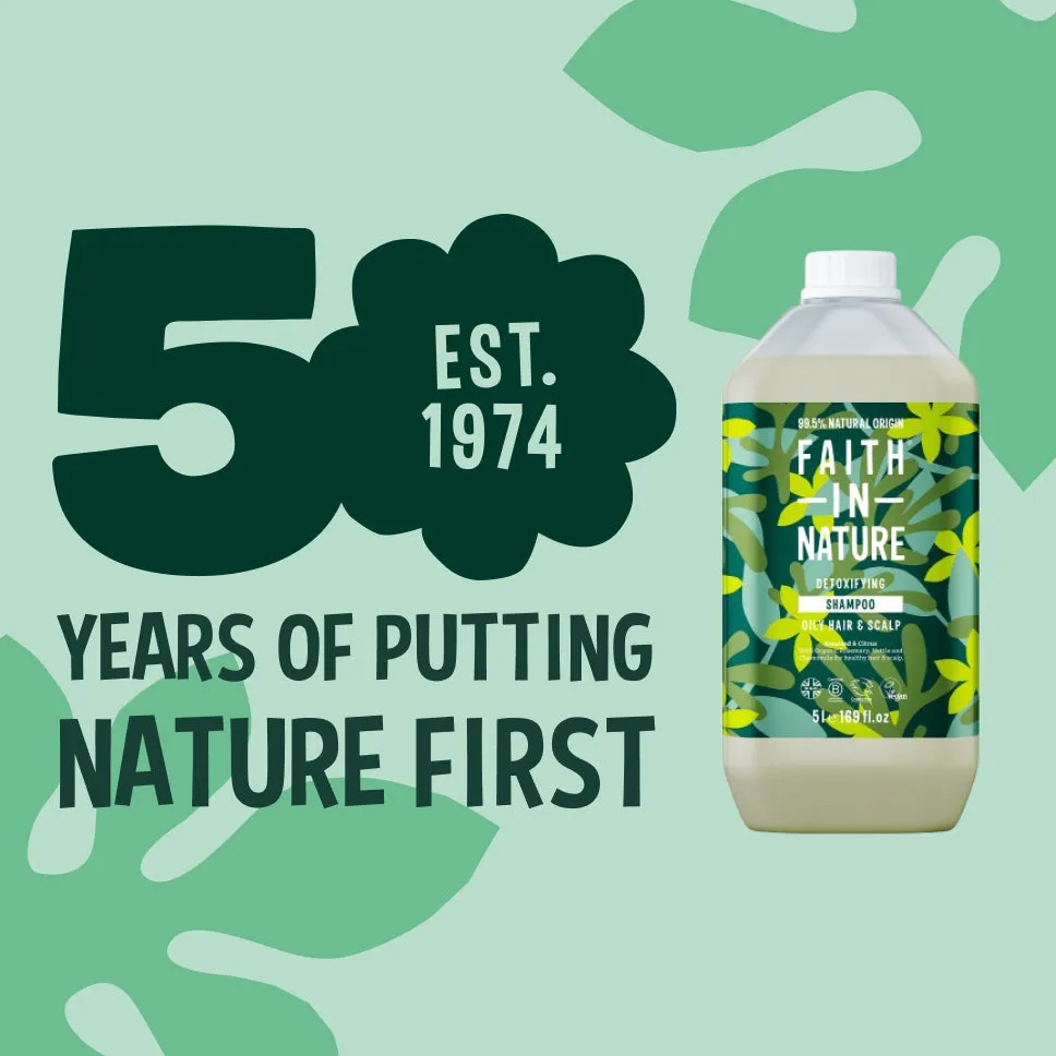 Faith in Nature Seaweed & Citrus shampoo 5L vet haar navulling