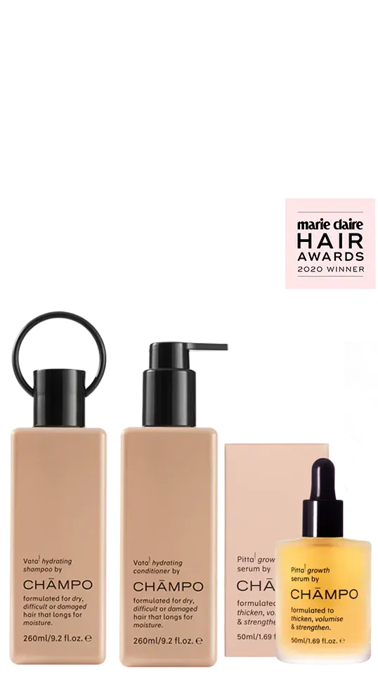 Chāmpo Vata Hydrating System+ haarset droog haar
