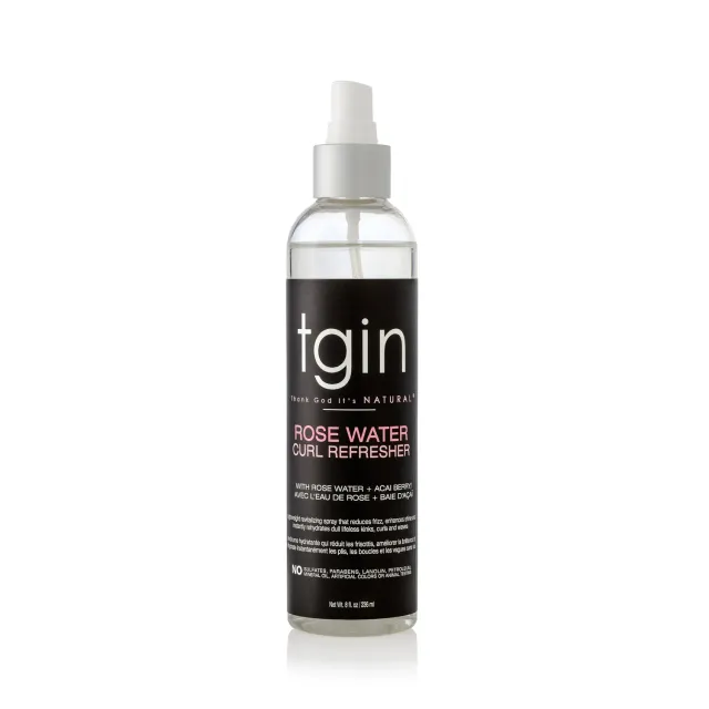 TGIN Rose Water Curl Refresher spray 8 oz kokosolie