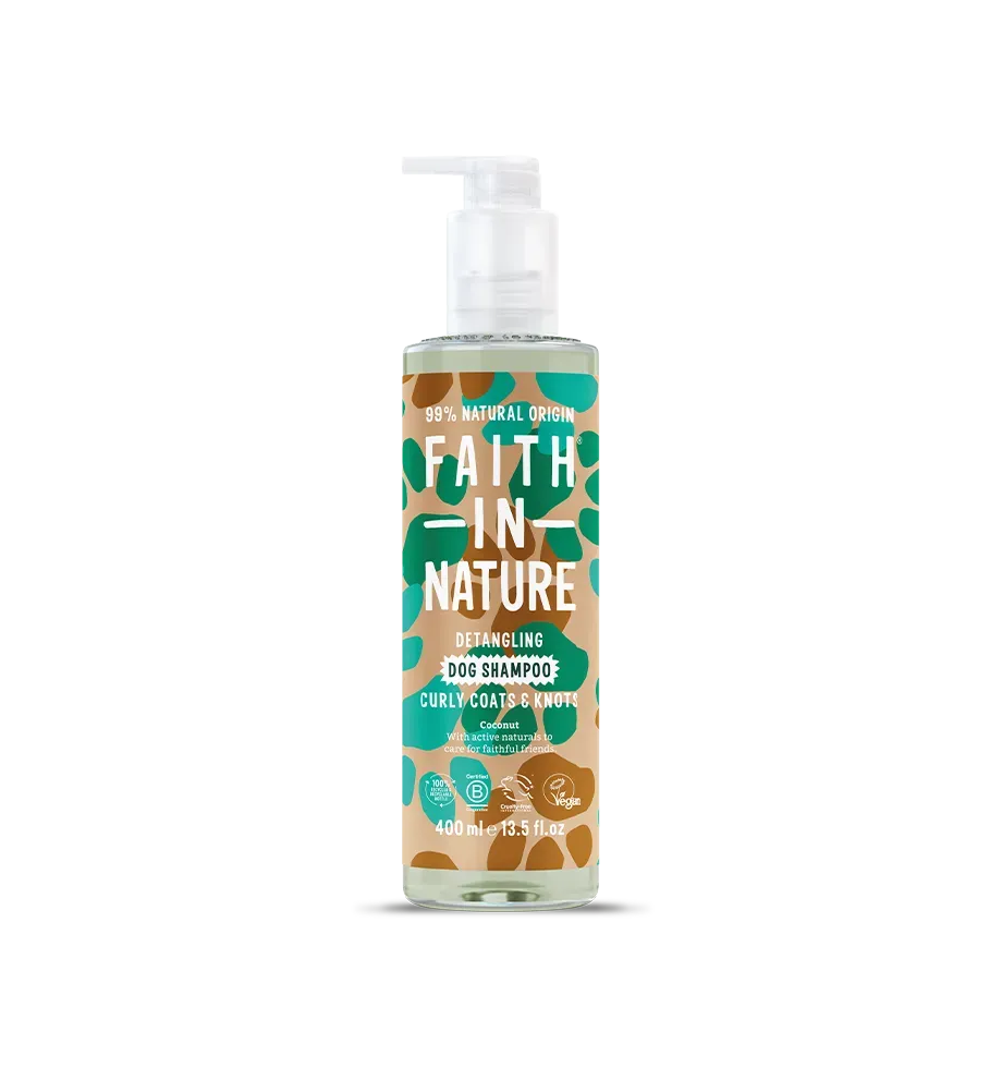 Faith in Nature Coconut hondenshampoo ontwarrend krulvacht