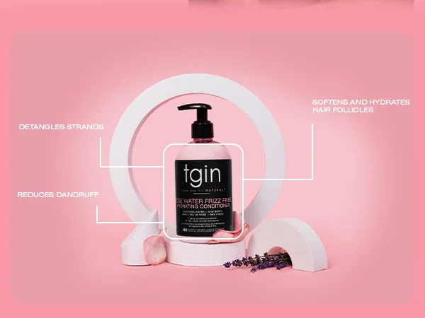 TGIN Rose Water Frizz-Free Hydrating Conditioner 13 oz rozenwater