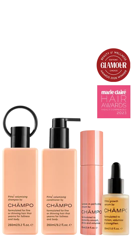 Chāmpo Pitta Ultimate Volumising System haarset 4-staps fijn haar