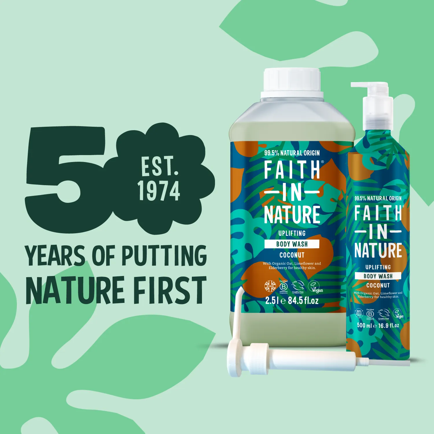 Faith in Nature Coconut bodywash aluminium set 3L kokos
