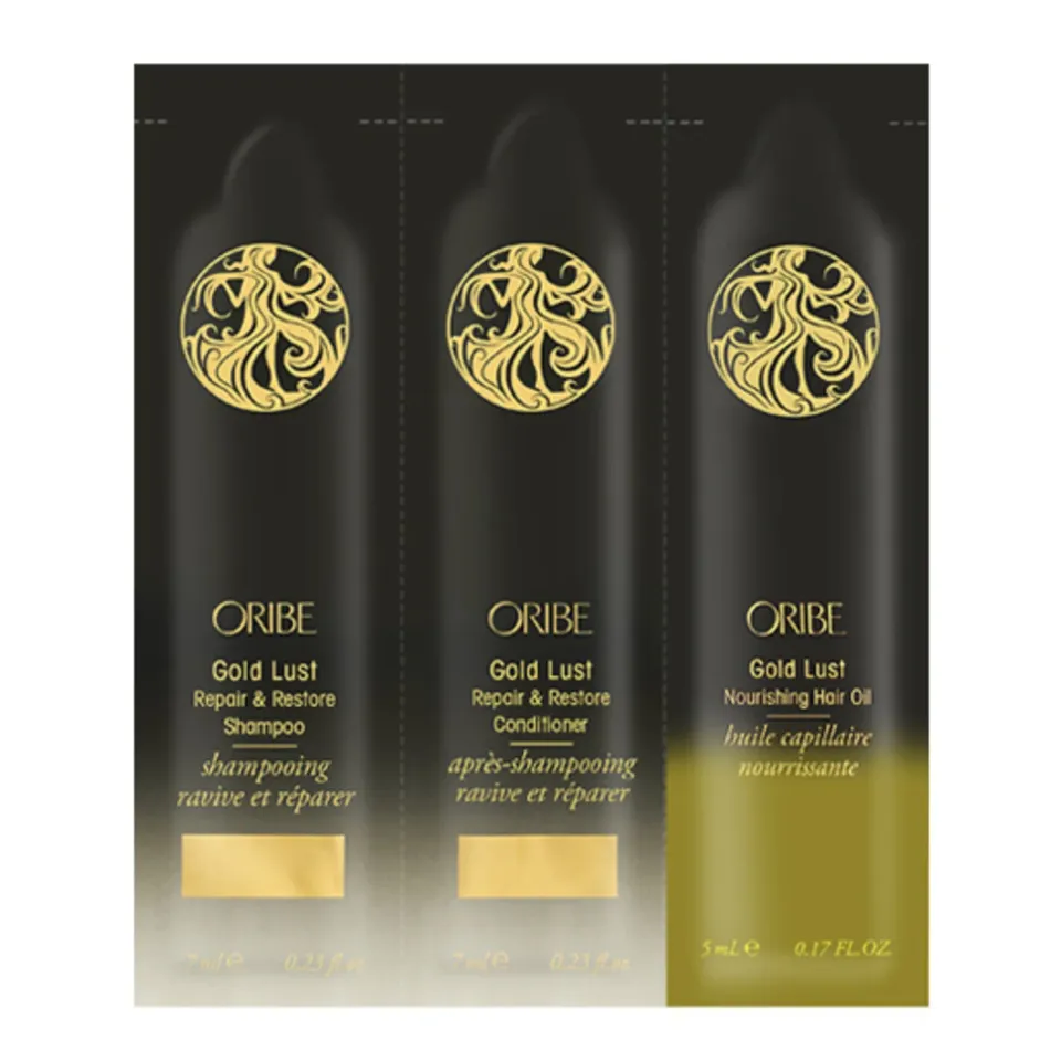Oribe Gold Lust shampoo proefset herstellend