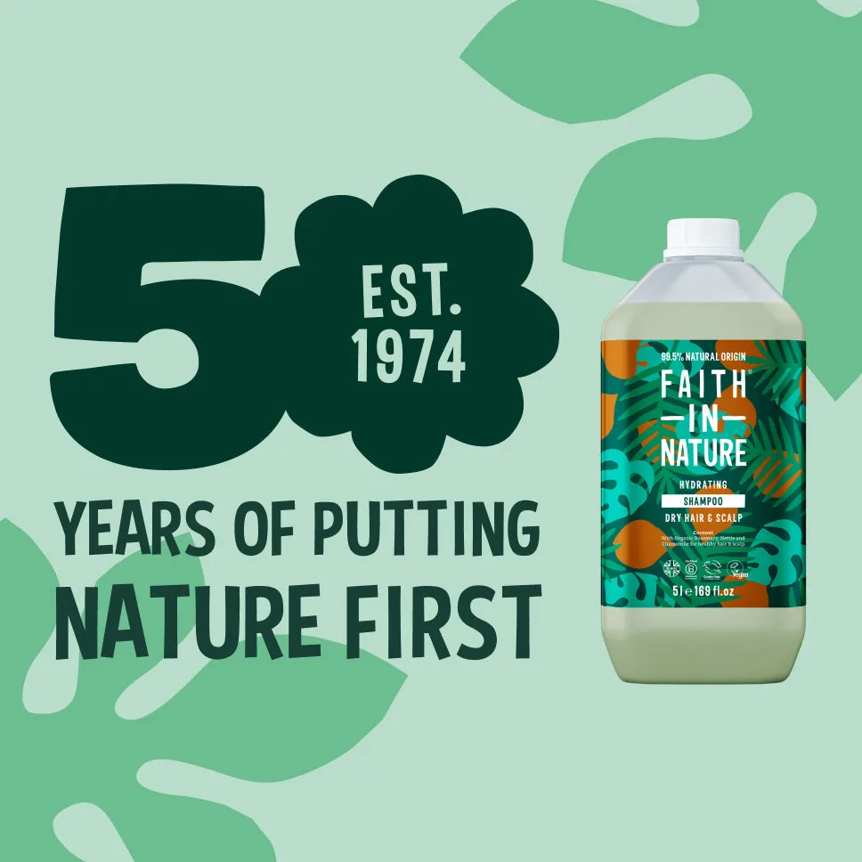 Faith in Nature Coconut shampoo 5L navulling droog haar