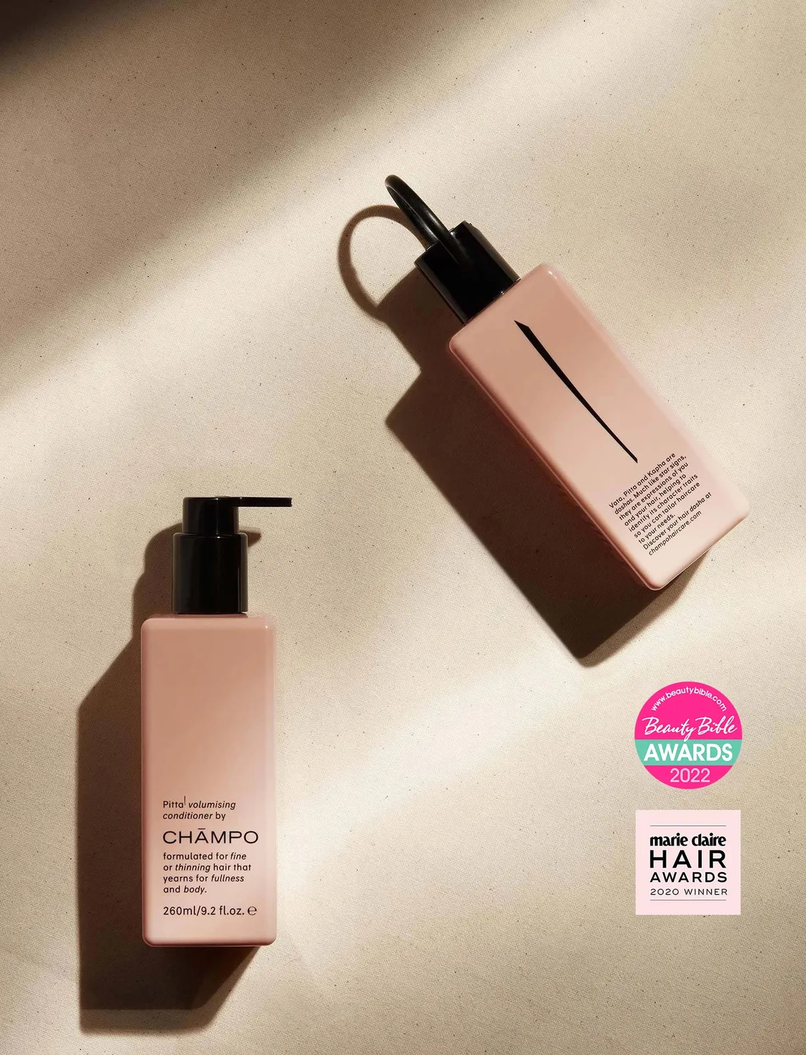 Chāmpo Volumising Collection shampoo conditioner set 2x260ml volume