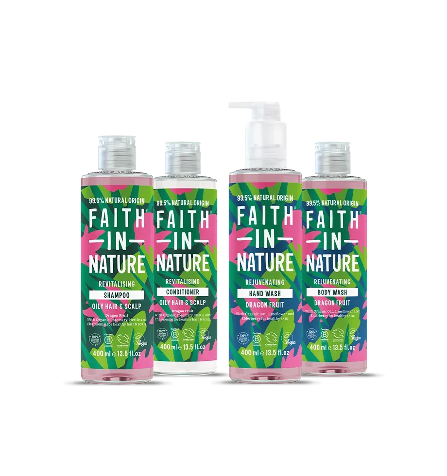 Faith in Nature Dragon Fruit haar- en bodyset 4-delig