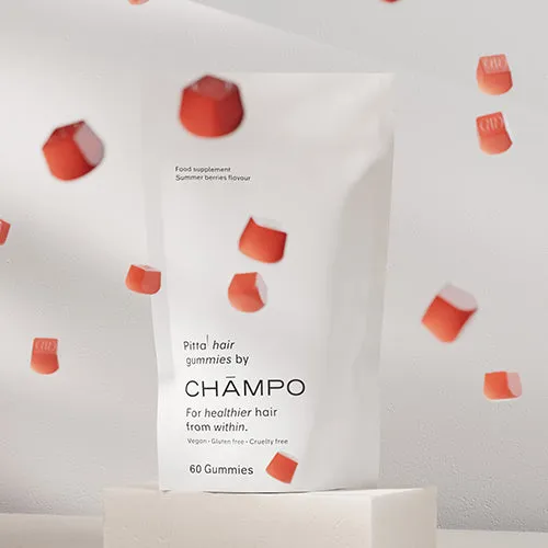 Chāmpo hair gummies refill 30 dagen bessen haarvitamines